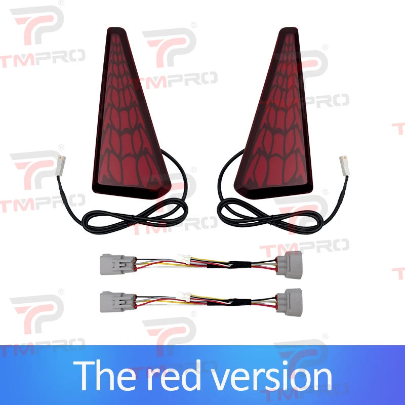 

Для Toyota Noah Voxy 80 Series: Трехфункциональный светодиодный задний бамперный фонарь (стоп-сигнал, габаритный огонь, указатель поворота) в стиле «Драконья чешуя»