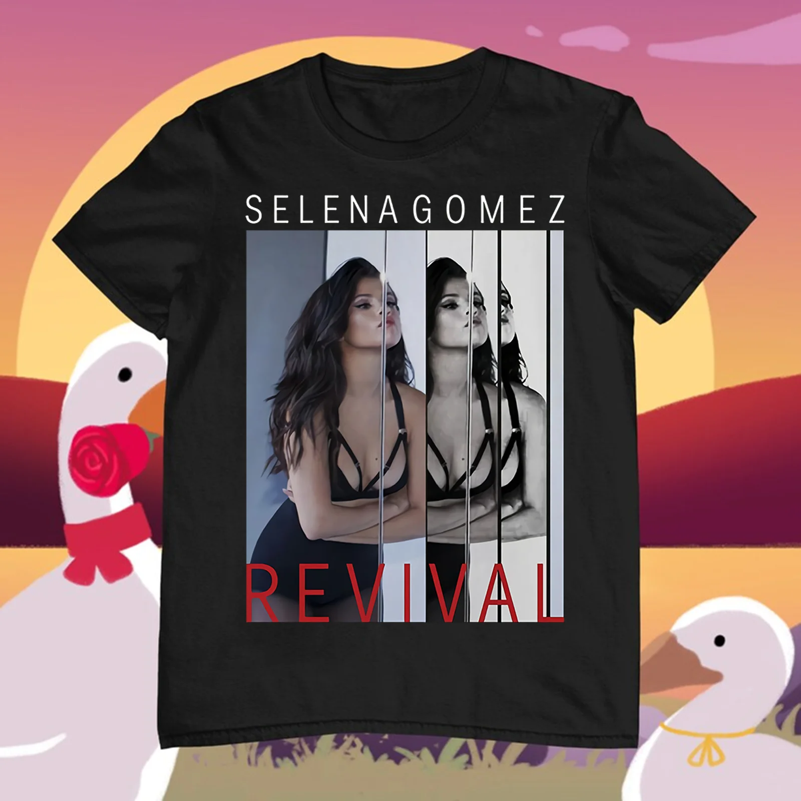 Футболка Selena Gomez черная с длинным или коротким рукавом Размеры S 34XL