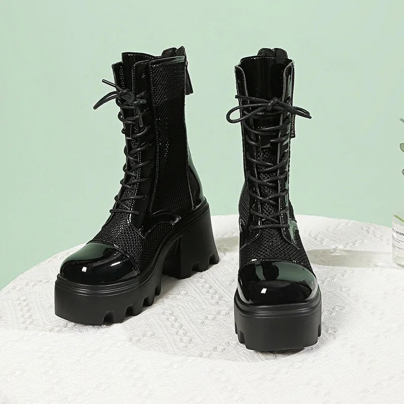 

Босоножки женские летние из дышащей сетчатой ткани, на шнуровке