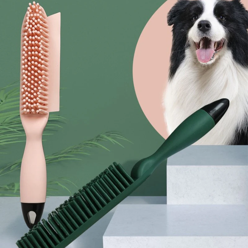 Multifunctional Pet Bath Massage Brush Clothes Sofa Dog Hair Removal Remover Pets Dematting Grooming Tools Home Cleaning Items