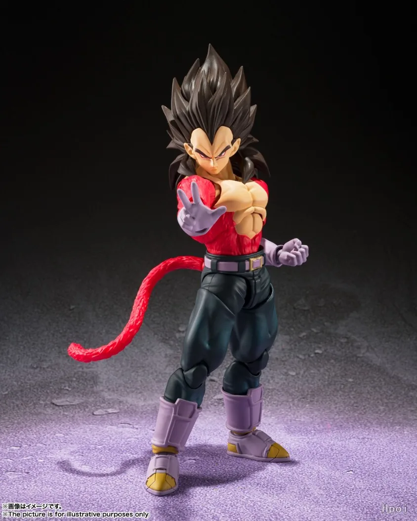 Фото Фигурки BANDAI SPIRITS S.H.Figuarts Super Saiyan 4 Vegeta, коллекционные аниме-фигурки Dragon Ball GT, подарки для хобби №3