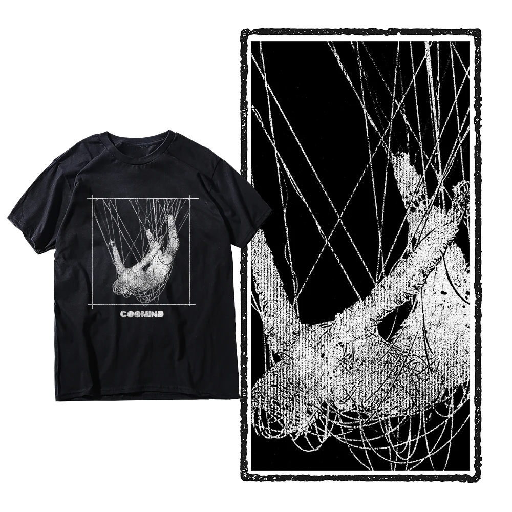 Coolmind U9 Высокое качество 100% хлопок эксклюзивная крутая уличная мужская футболка