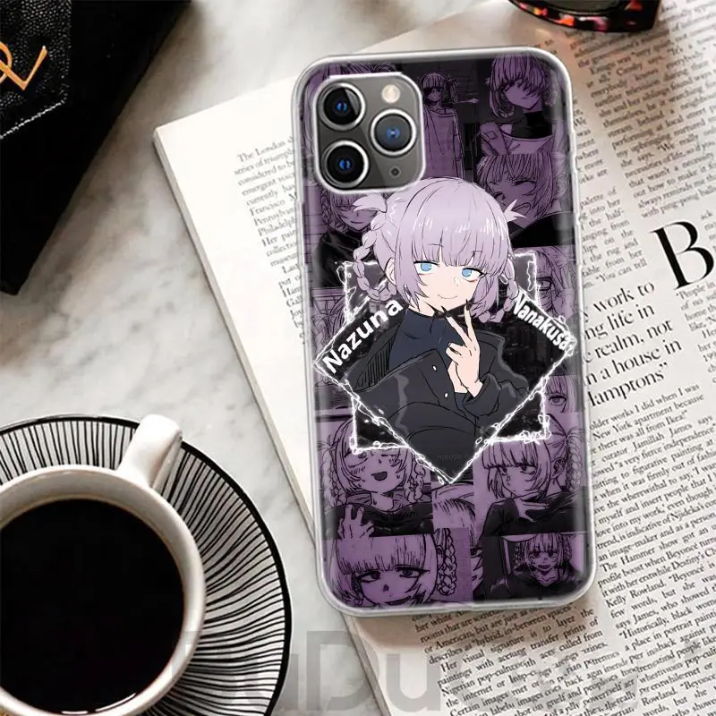 Чехол Nazuna Nanakusa с аниме для iPhone 16 15 Pro Max 14 Plus 13 12 Mini 11 Apple Phone Case X XS XR 7 8 + чехол