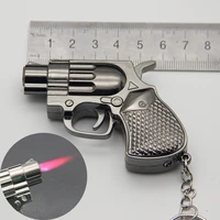 metall leichter zigarette set geschenk neue seltsame kleine schl%c3%bcsselbund pistole anh%c3%a4nger feuerzeug gro%c3%9fhandel