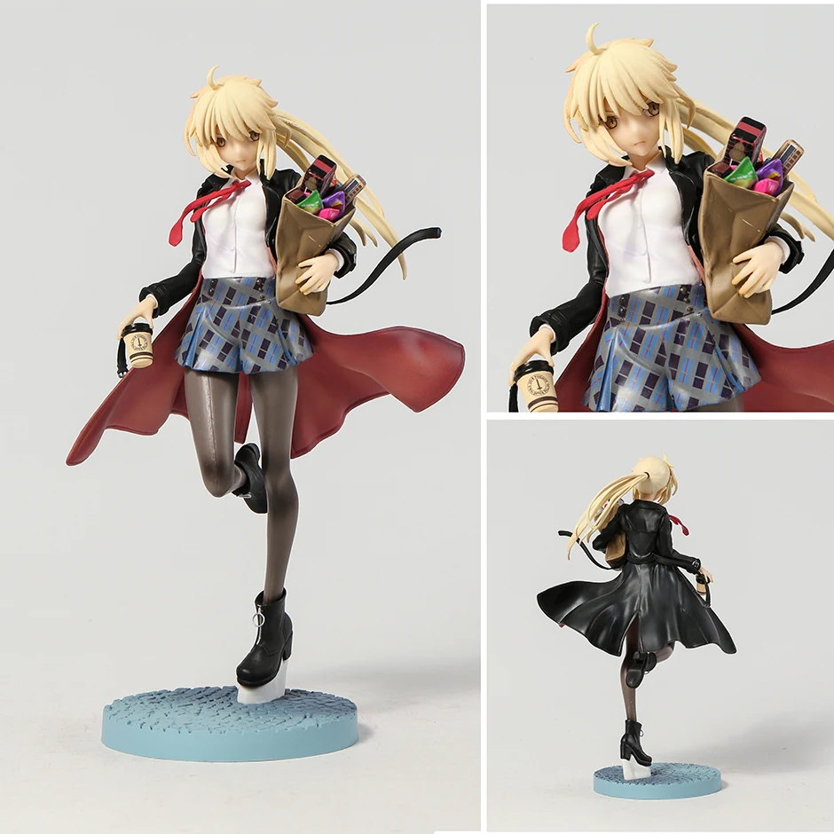 

Fate/Grand Order Saber Altria Pendragon Heroic Spirit Traveling Outfit Ver. 1/7 Scale Figurine Collectible Model Decoration Toy