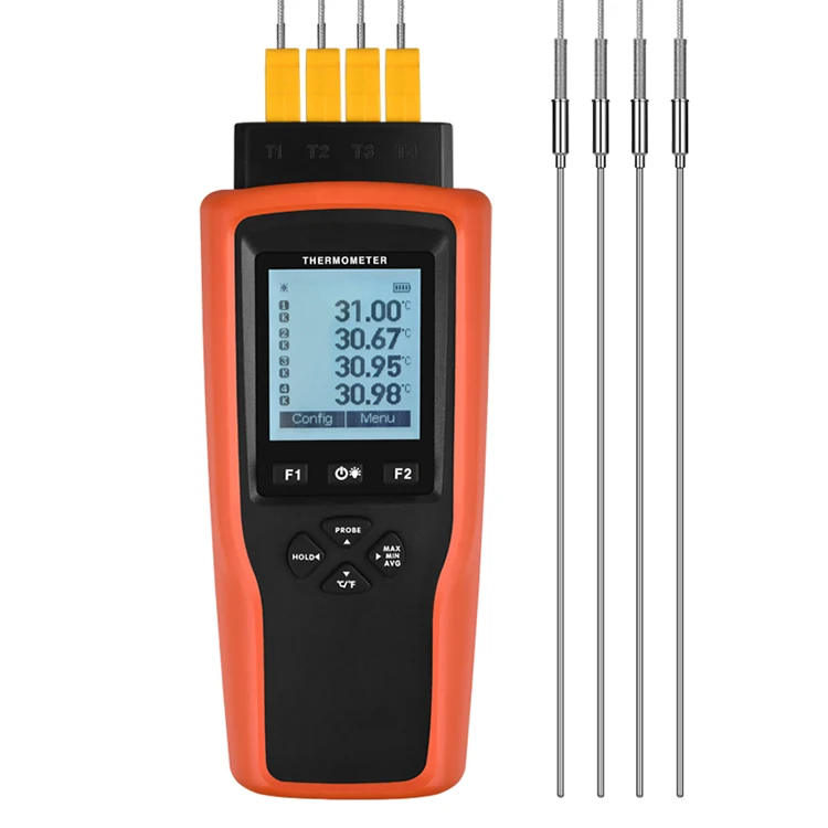 

DC-YET-640L 4 Channels Data Logger Industrial High Temperature T J K Type Thermocouple Thermometer