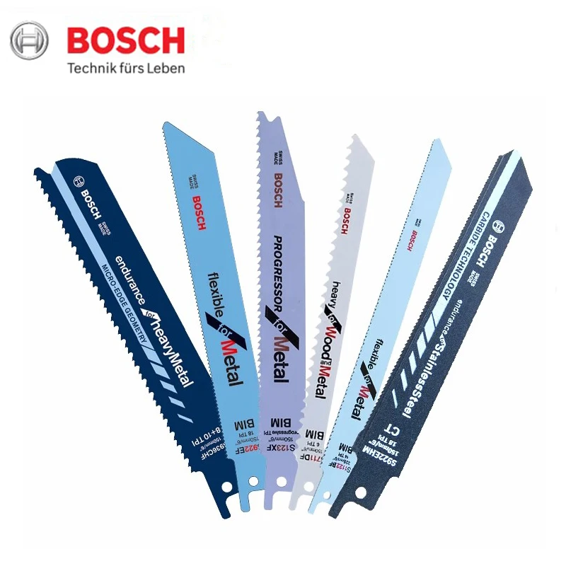 

Bosch Saw Blade Set for Garden 5pcs Saw Sabre Saw Blades for Cutting Metal and Wood