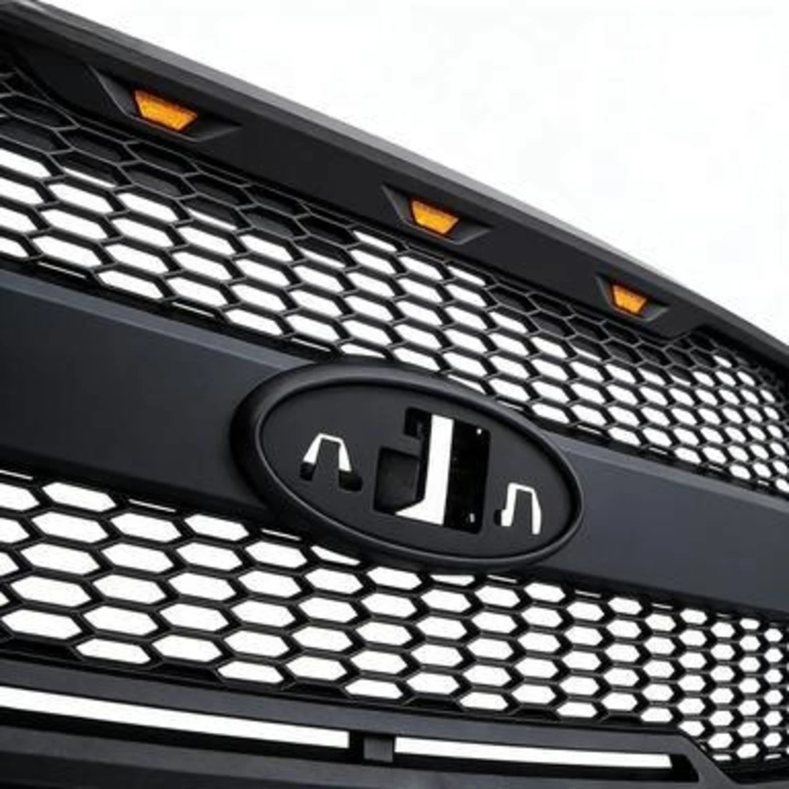 Фото Решетка радиатора для Ford F150 Raptor 2009-2014 годов выпуска с кронштейном для эмблемы, артикул OE 9L3Z-8200-BPTM №5
