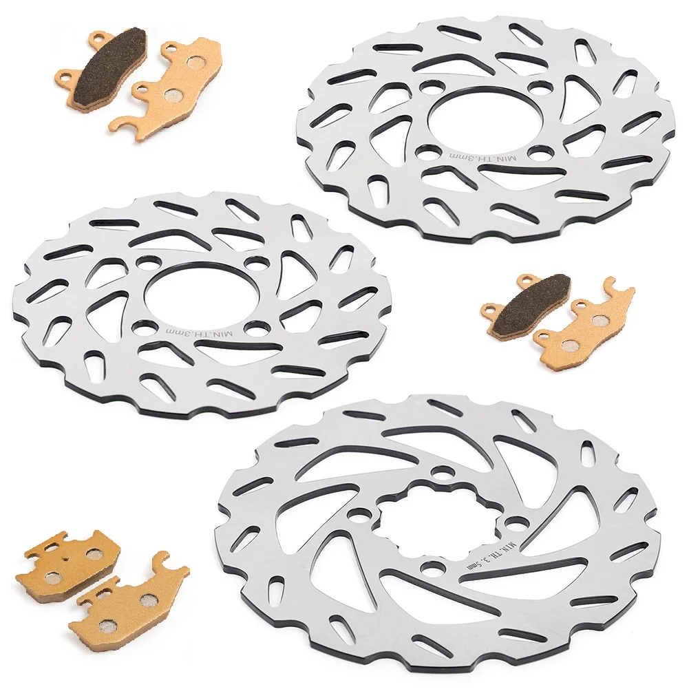 Передние и задние тормозные диски BIKINGBOY колодки для Yamaha Raptor YFM700R 06 07 08 09 10 11 12 YFM 700 RSE