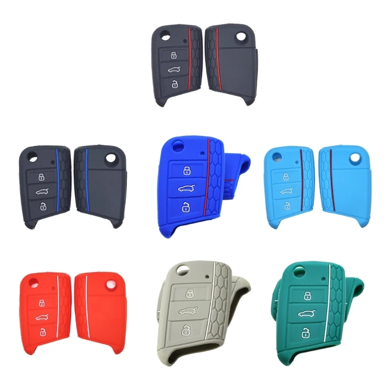 

Универсальные чехлы для брелоков с 3 кнопками, защитный чехол для ключа дистанционного управления для Golf A70F