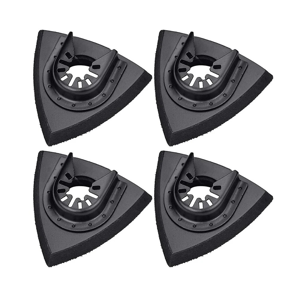 1/3/4Pc 80mm/90mm/93mm Dreieckige Schleif Pad Haken Schleife schleifpapier Quick Release Oszillierende Power Werkzeuge Für Polieren Holz Metall – Detail 5
