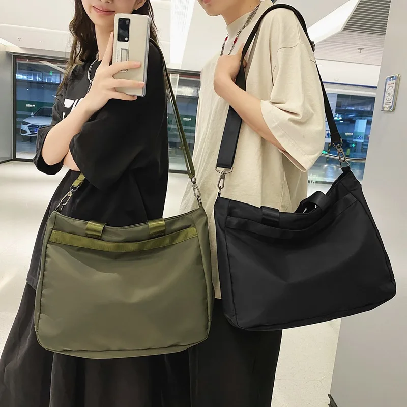 

Fashionable and Versatile Nylon Shoulder Bag for Travel and School with Large Capacity and Multiple Functions purse and handbags