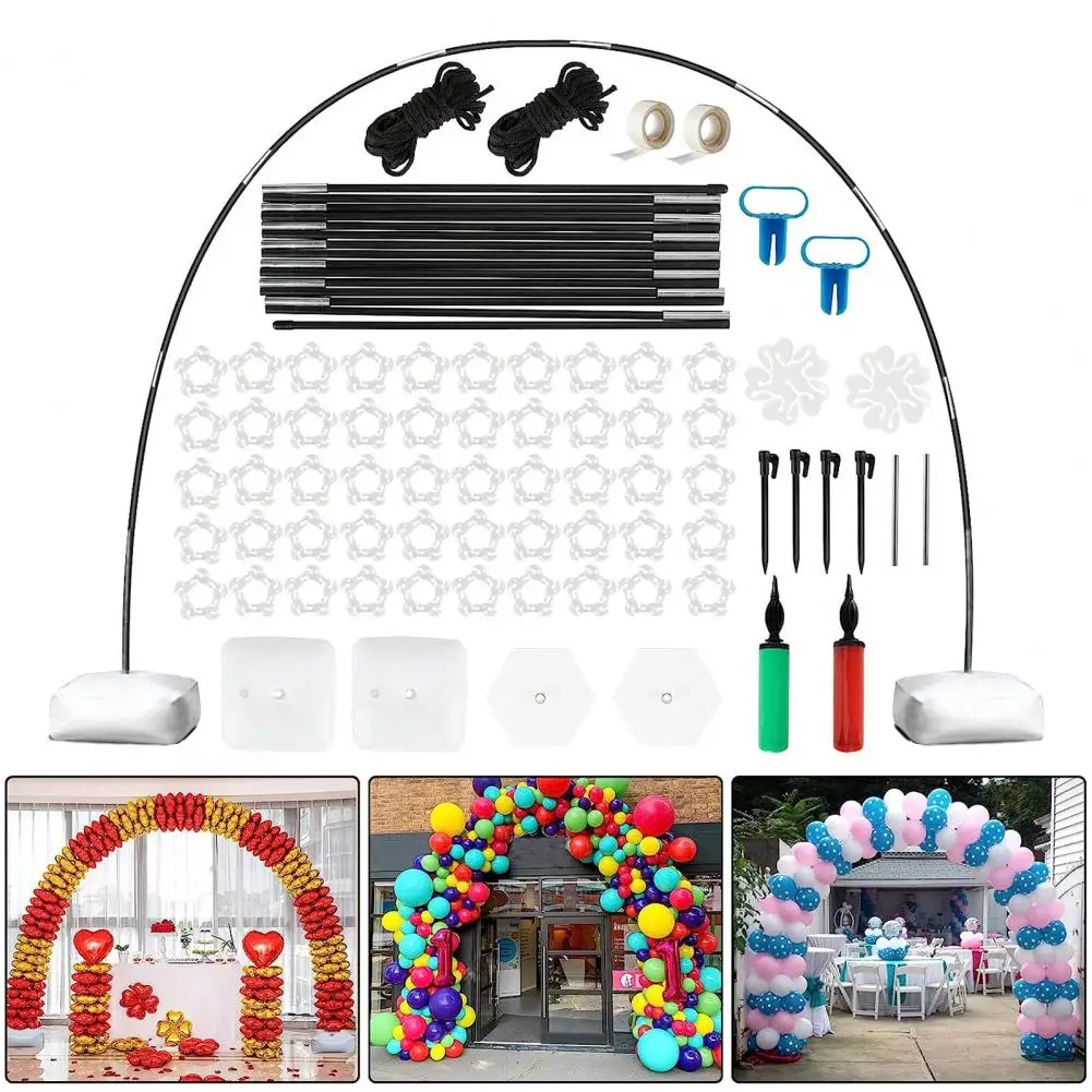 

Оформление воздушного шара с основанием, регулируемый кронштейн для дуги шара, подходит для пола с насосом, основание для заполнения водой, свадьба, день рождения,