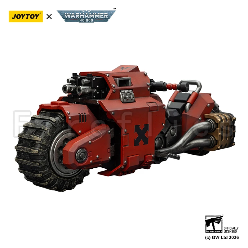 Фото Фигурка JOYTOY 1/18: 40K Blood Angels Space Wolves, Рейнджерский байк в стиле Рейверс-патройн, аниме-модель, игрушка №4