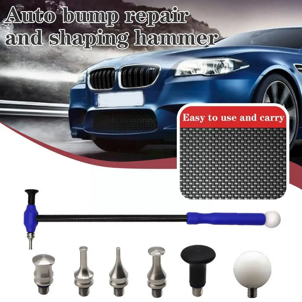 

Titanium Alloy Hammer With Carbon Fiber Handle M8 Screw For Car Dent Repair Tools J8L4