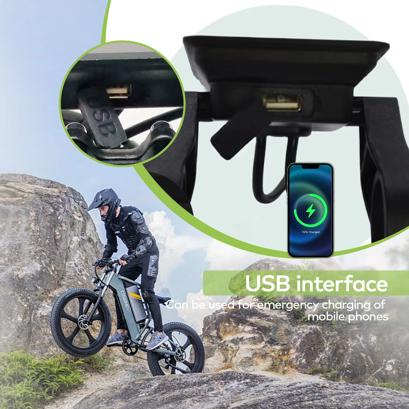 M6H электрический велосипед компьютер велосипедный спидометр 24 В/36 В/48 В/60 В