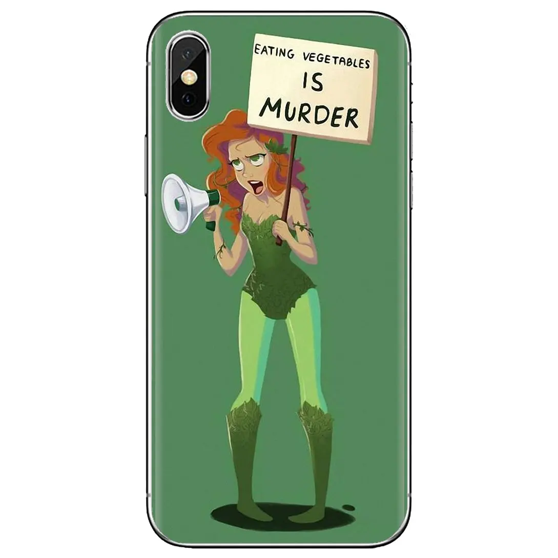 Ядовитый плющ Бэтмен супергерой для iPhone 10 11 12 13 Mini Pro 4S SE 5C 6 6S 7 8 X XR XS Plus Max 2020 мягкий