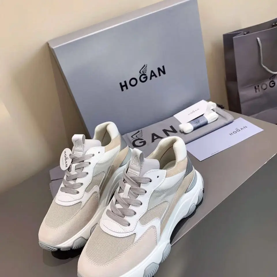 Hogan Thick Sole Women's Shoes Fashion Platform Running Shoes Vulcanized Casual Basketball Girl Footweight designer shoes