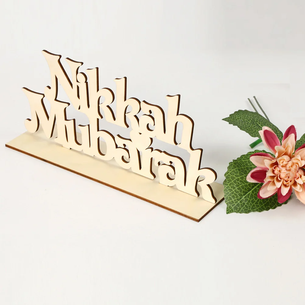 

1 Ornament Creative Beautiful Durable Party Supplies Craft Decoration for Nikkah Mubarak