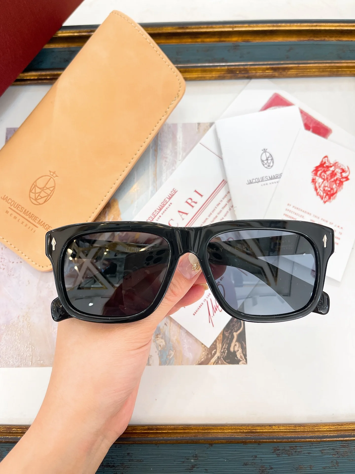 

Солнечные очки с защитой UV400 для мужчин и женщин, классические винтажные аксессуары Жак Мари ивеси из плотного ацетата в стиле ретро