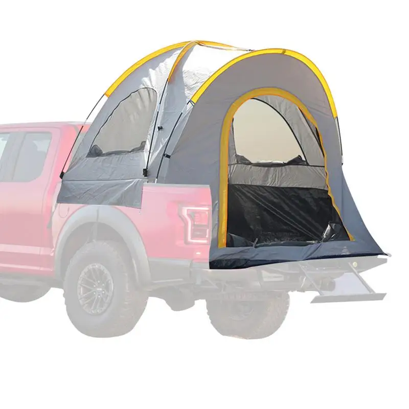 

Pickup Truck Tent Truck Camping Tent For 5.5Ft Bed Weatherproof 210D Oxford Cloth Glass Fiber For Outdoor Camping Hiking