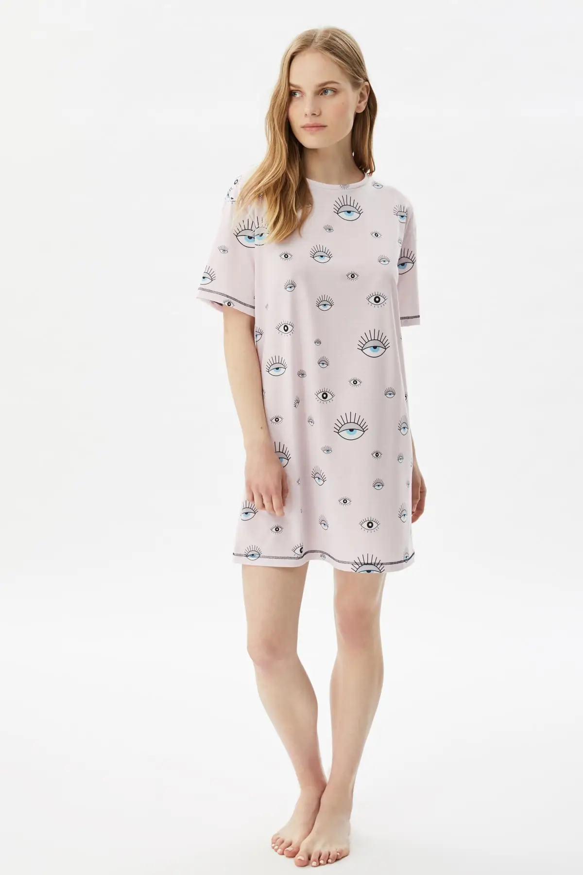 

Trendyol Printed Knitted Nightgown THMSS21GC0042