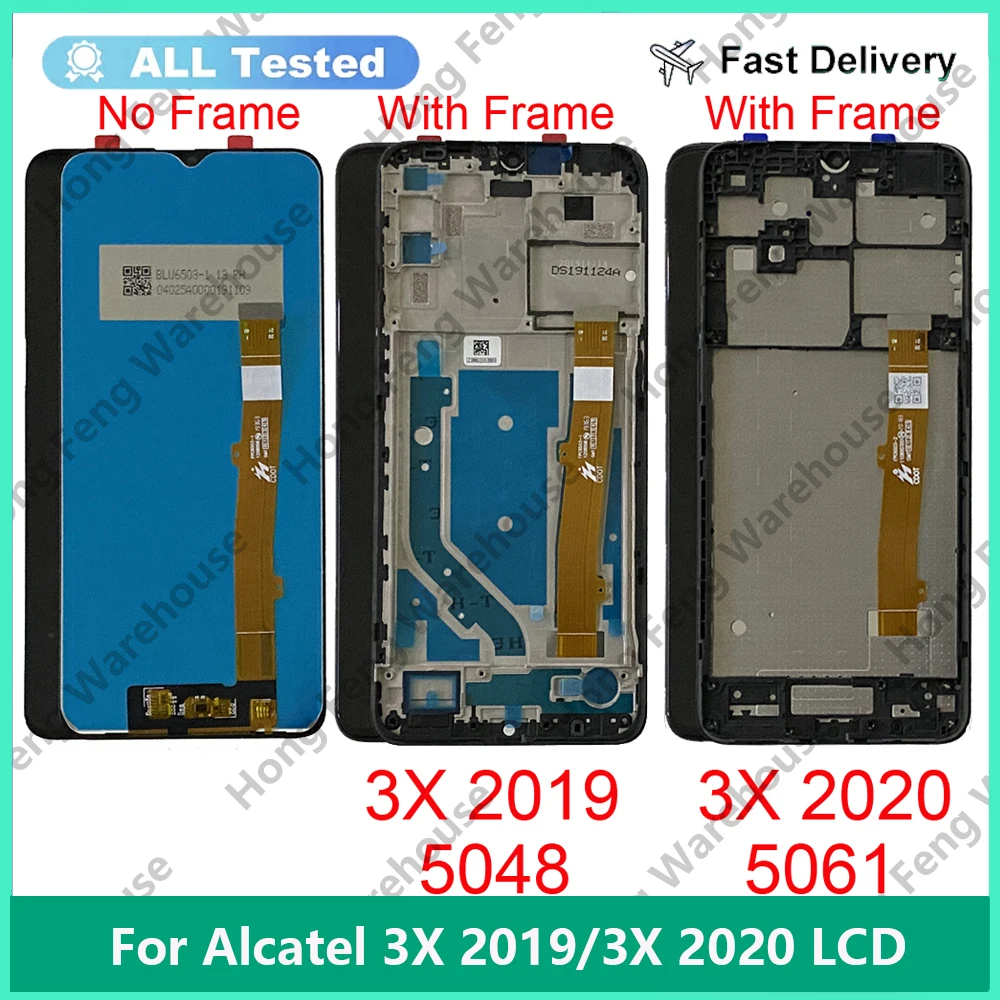 ЖК-экран для Alcatel 3X 2020 LCD 5061K 5061U 5061 сенсорный в сборе 2019 5048 5048Y 5048A 5048I 5048U