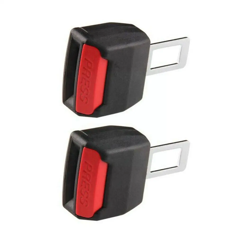 

Car Seat Belt Insert Clip Alarm Stopper Extension Extender Warranty Black Color Plug Universal Buckle G9P4