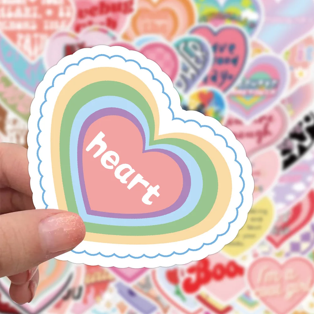 

10/60 шт. милые Мультяшные наклейки с любовным узором креативное украшение для ноутбуков чашки для воды канцелярские материалы оптовая продажа детских игрушек