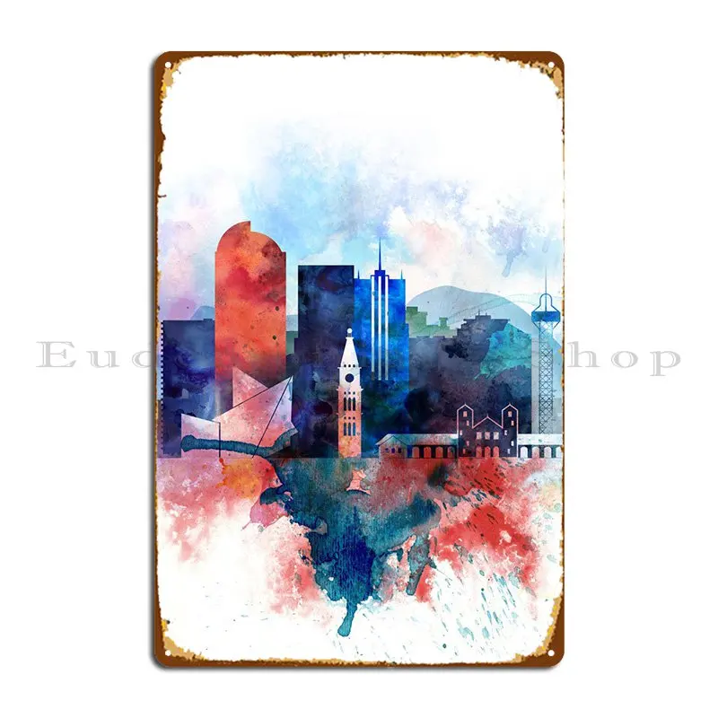 

Металлический знак для украшения стен гостиной с изображением зоны Денвера Колорадо