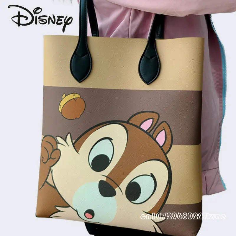 Disney Qiqi New Women's Shoulder Bag Fashion High Capacity Commuter Handbag Cartoon Leisure Multifunctional Shopping Bag