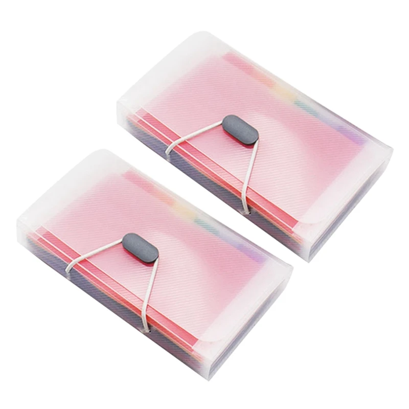 

2 шт., Офисная папка для файлов A6, с радужным шнуром