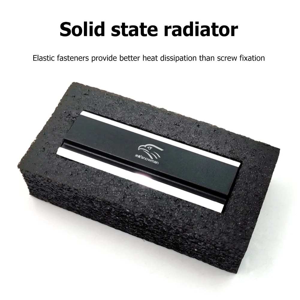 

M.2 радиатор SSD-охладитель с эластомерными крепежами 2280, твердотельный жесткий диск, радиатор, аксессуары для компьютера