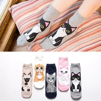 5 pairs new cartoon tube socks spring summer japanese korea ins harajuku kawaii cotton women socks wholesale