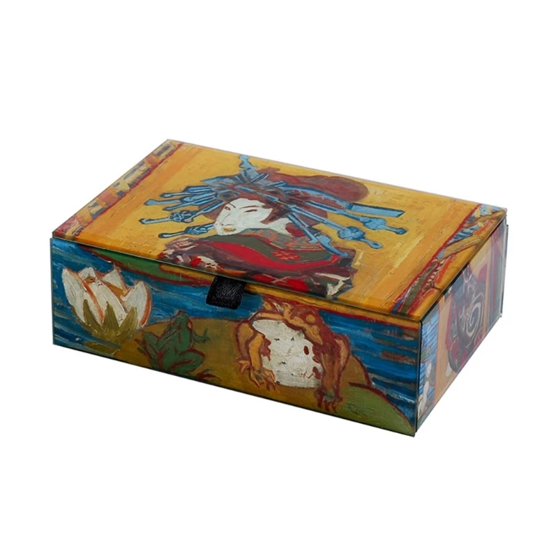 Портативный футляр для ювелирных изделий коробка демонстрации сережек хранения