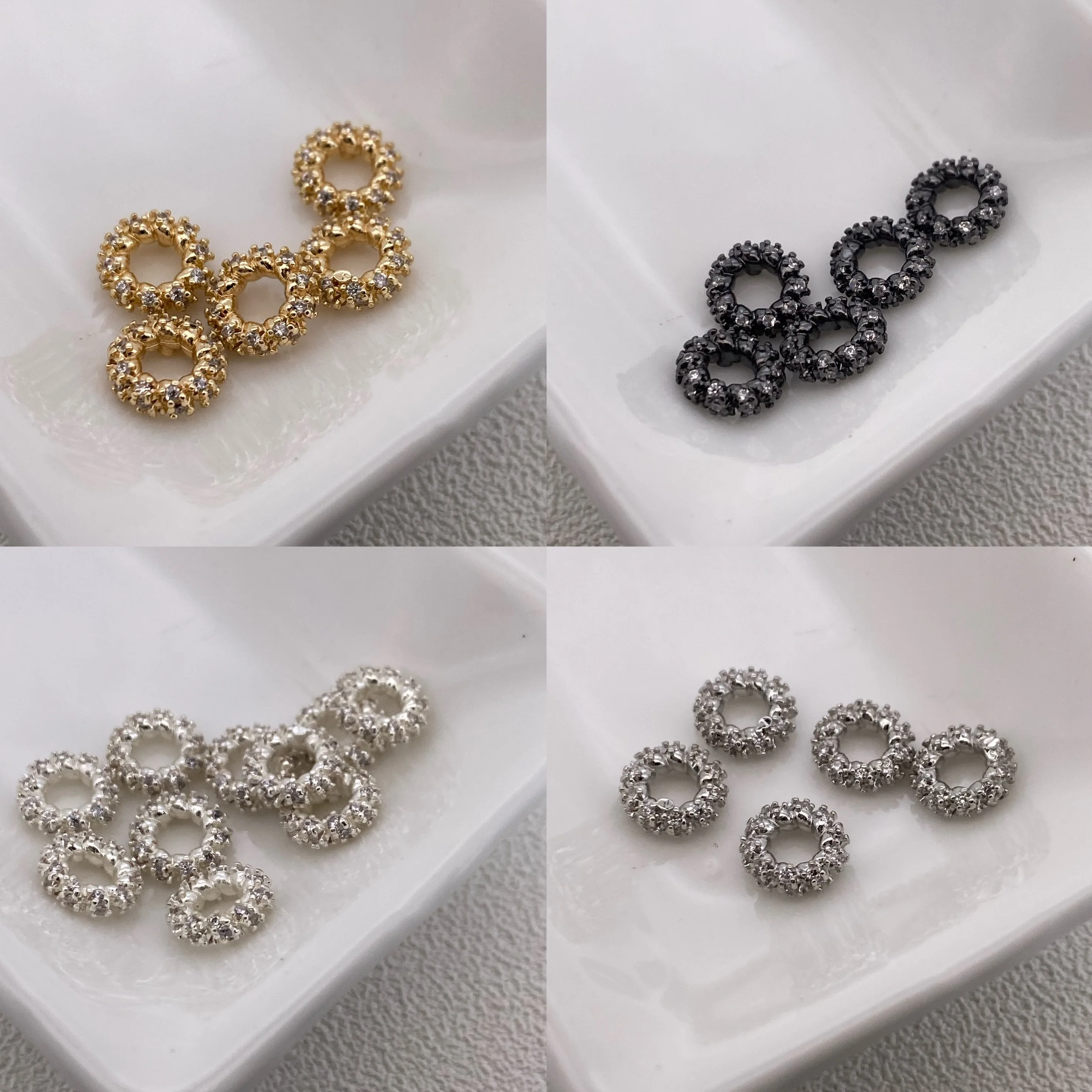 Сумка из 4 карат с высокой поддержанием цвета золотая инкрустация цирконом? Венок