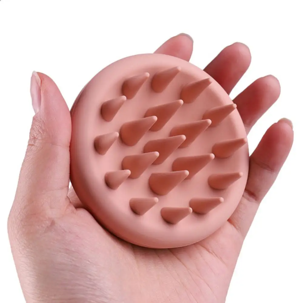 

New Pure Silica Gel Shampoo Brush Massage Comb Scalp Cleaning Massage Shampoo Comb Meridian Massage Silicone Shampoo Brushes