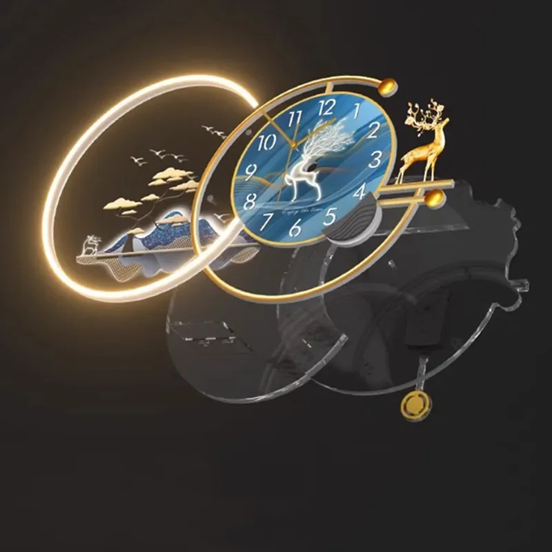 Акриловые настенные часы для гостиной ночнушки эстетические современные