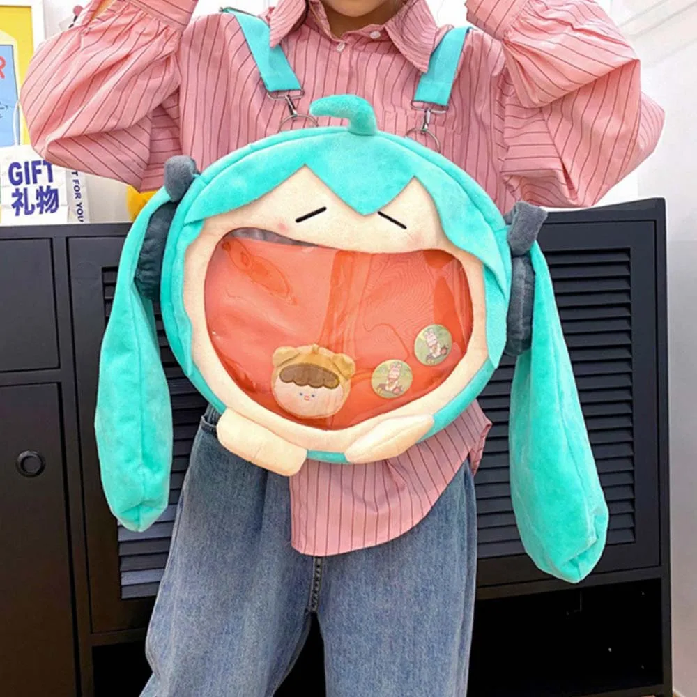 

Miku Мультяшные рюкзаки для женщин аниме кавайная Лолита Jk Ita сумка студентки девушки Персонализация смешной большой емкости школьный рюкзак