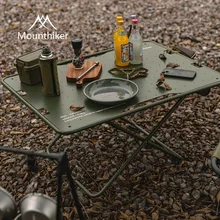 MOUNTAINHIKER-휴대용 알루미늄 합금 테이블, 접이식 캠핑 테이블, 셀프 드라이빙 장비, 접이식 바베큐 데스크, 야외 피크닉 용품