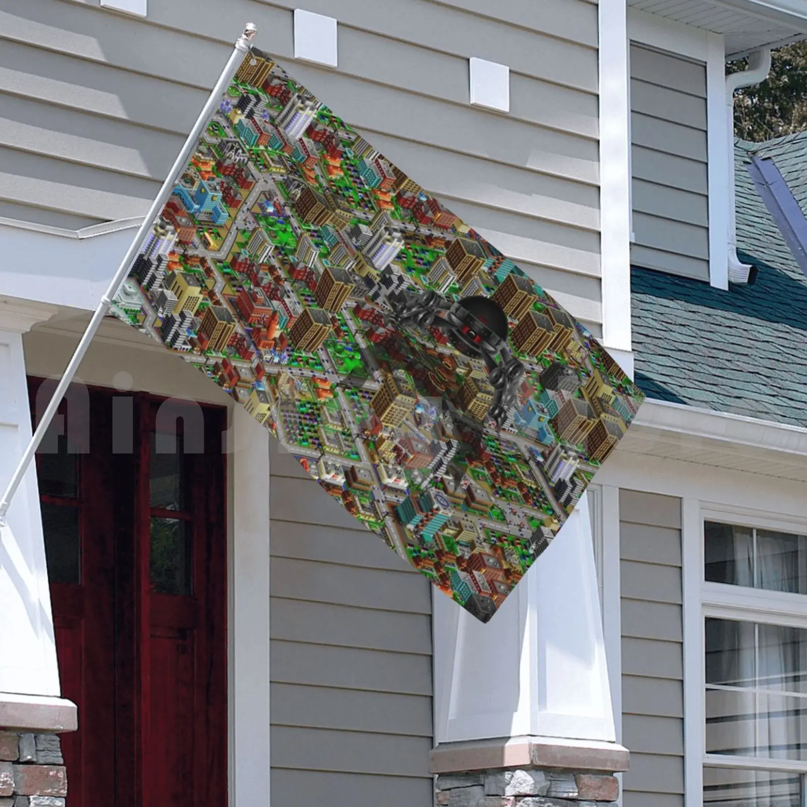 Simcity 2000 флаг без логотипа сим-город масштабирование-Hd (высокая контрастность)