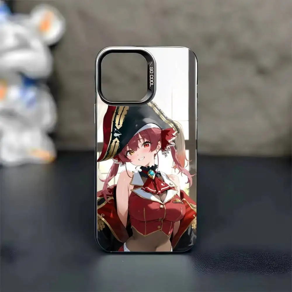 Фото Милый чехол H-Houshou M-Marine для iPhone 17 16 15 14 13 12 11 Pro Max Plus, матовый, серебристый, цвета конфет. №4