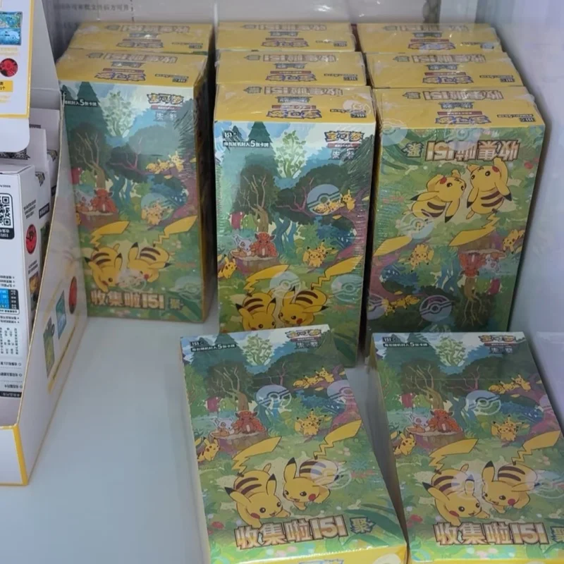 Фото В наличии оригинальная китайская коллекционная карточная игра PokéMon Ptcg, сборная 151 Vol.4 Ju Booster Pack 151, коллекционная карточка для монет №3