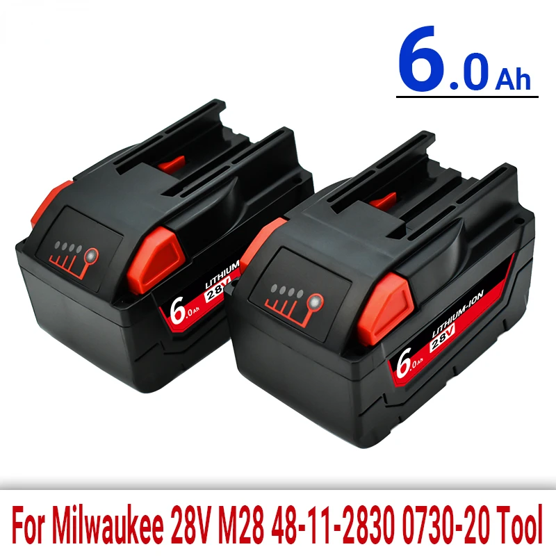 Новый литий-ионный аккумулятор для Milwaukee M28, 28 в, 2830 Ач