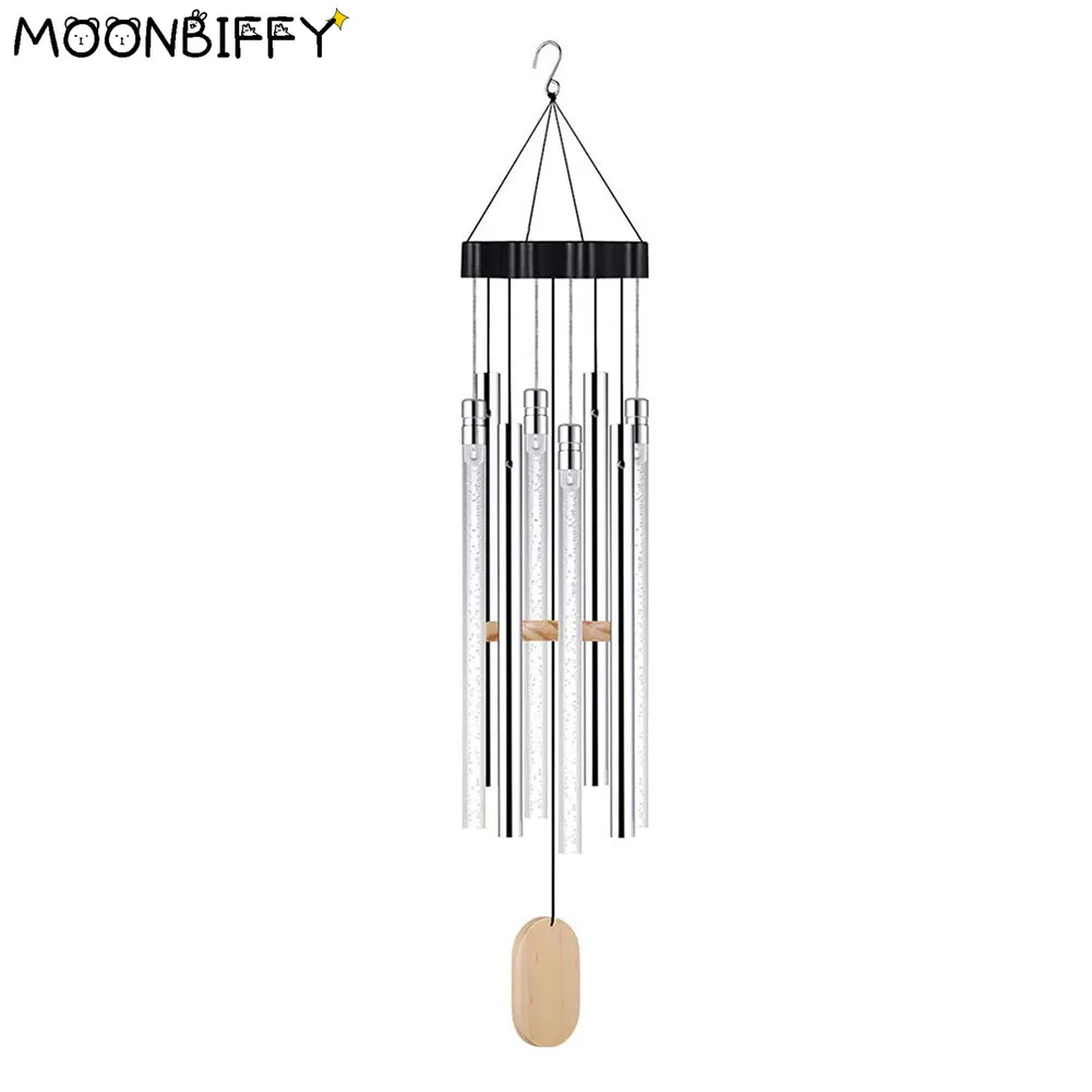 

Меняющие цвет ветряные колокольчики на солнечной энергии лампы цветные яркие колонки ветряные колокольсветильник водонепроницаемое внеш...