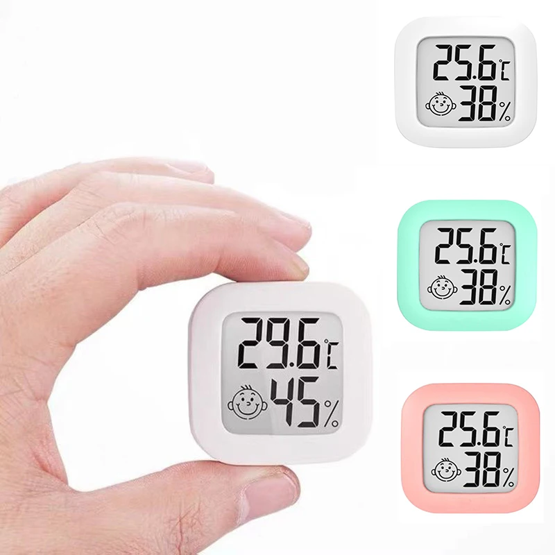 

Цифровой мини-Термометр-Гигрометр с ЖК-дисплеем, Электронная комнатная метеостанция с датчиком температуры и влажности для дома