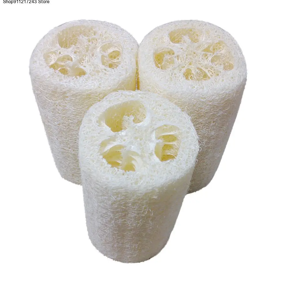 

Natural Healthy Loofah Bath Shower Wash Body Pot Bowl Sponge Scrubber Spa bathroom accessories Bath Body Shower Sponge