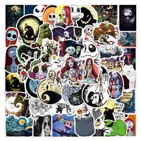 103050pcs disney cartoon the nightmare before christmas stickers for kids diy skateboard laptop phone cute sticker decals toy