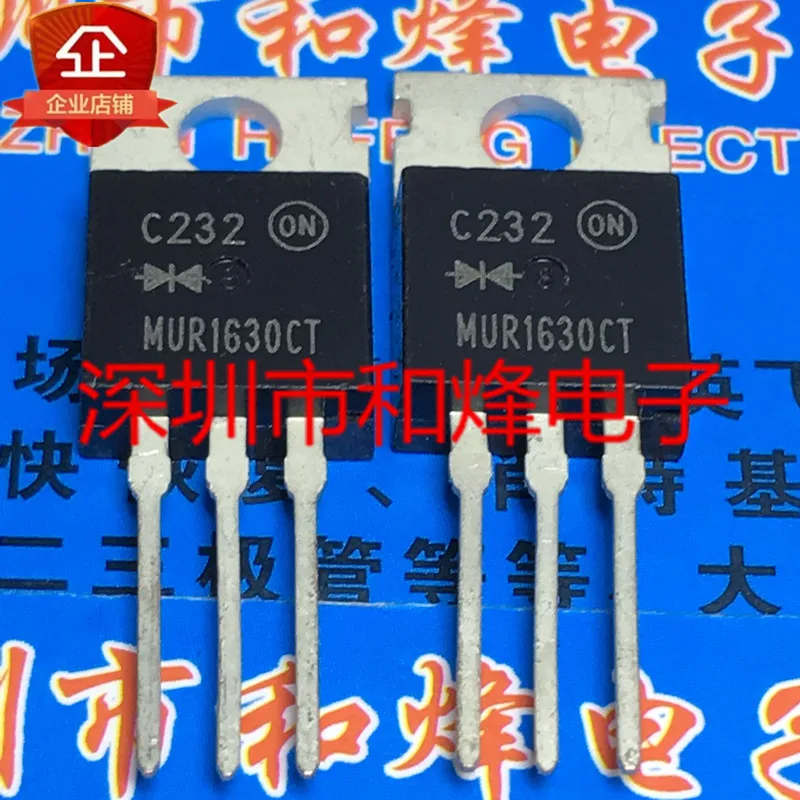 10 шт. MUR1630CT New Imported in Stock TO-220 16A 300V Free Shipping for over 100 Yuan Real Picture Direct Shot