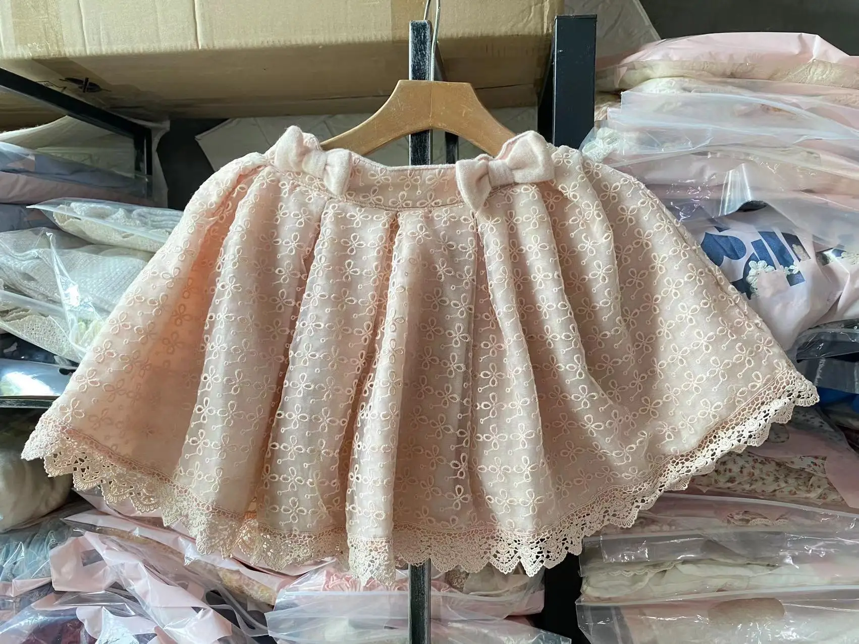 Распродажа японское трикотажное хлопковое кружевное мини-платье Лиз Лизы из